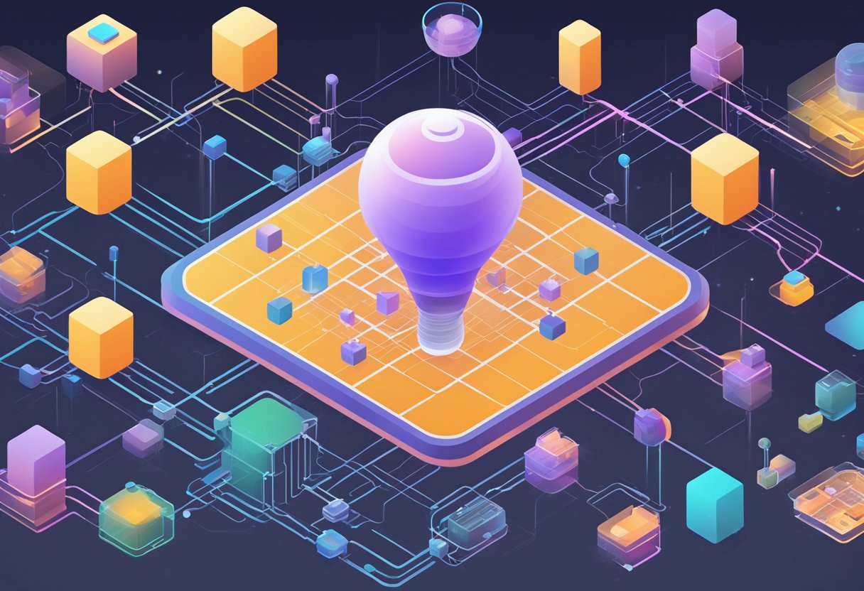 An AI system processes data, learns patterns, and makes decisions using algorithms. It consists of interconnected nodes and layers, with input and output connections